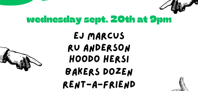 Quick Dish NY: SLAPS Comedy 9.20 at Young Ethel’s Hosted by John Randall