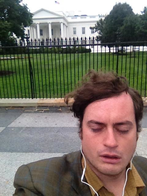 Ian Abramson at the White House and already asleep