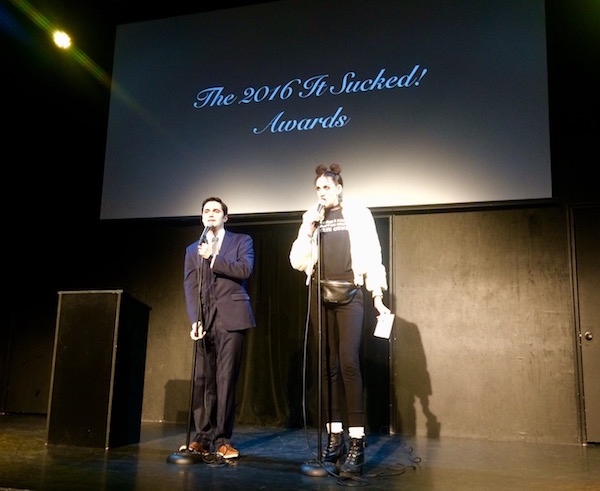 Devin Field and Marcella Arguello host the 2016 IT SUCKED! Awards